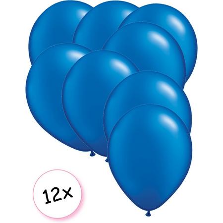 Ballonnen Blauw 12 stuks 27 cm